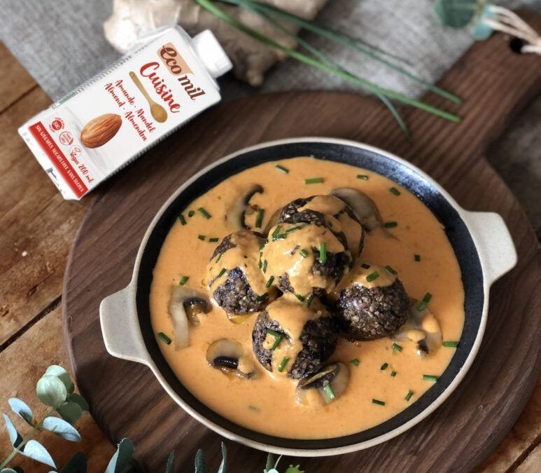 Albóndigas de Berenjena con Cuisine Almond Nature