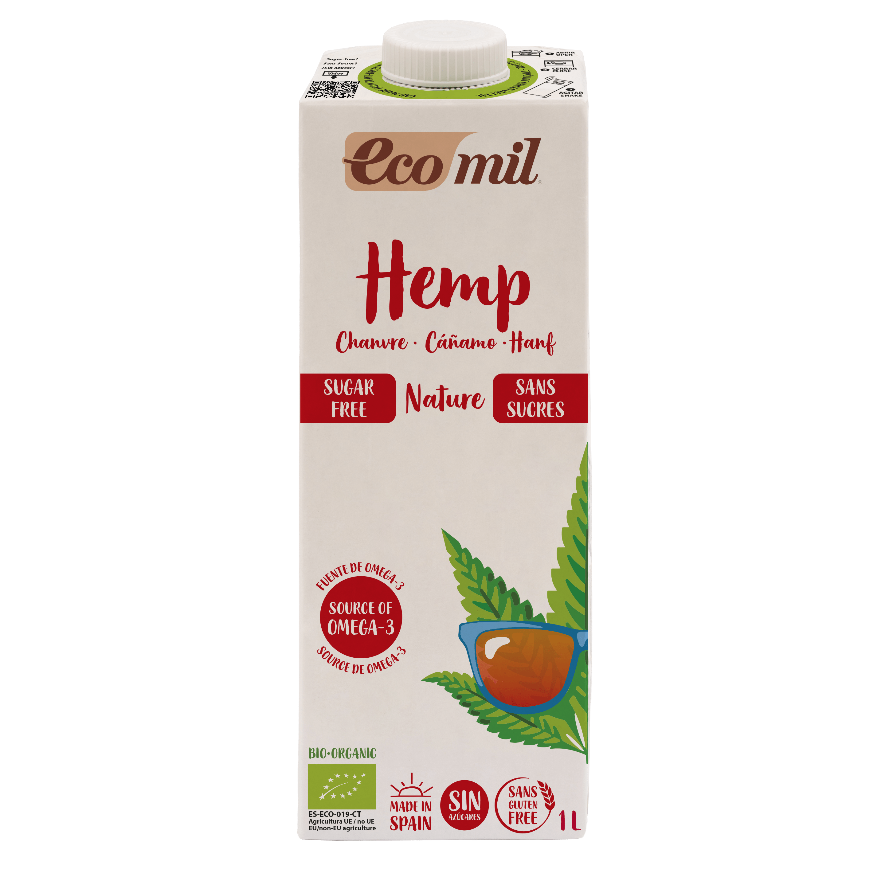 Ecomil Ecomil Hemp drink sugar-free Bio 1 L - Ecomil