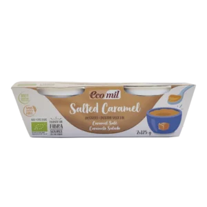 Ecomil Postre salted caramel ecológico 2x125 g