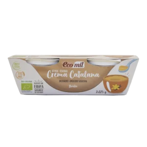 Ecomil Postre estilo crema catalana ecológico 2x125 g