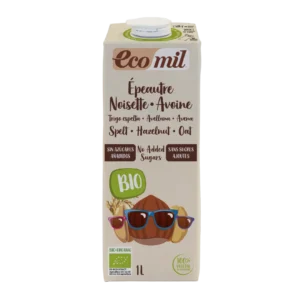 Ecomil Spelt rice oat hazelnut drink Bio 1 L