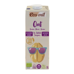 Ecomil Boisson à l'avoine sans sucres ajoutés et sans gluten Bio 1 L