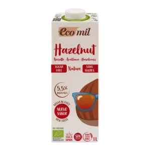 Ecomil Bebida de avellana sin azúcares Bio 1 L
