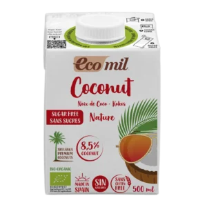 Ecomil Leche de coco sin azúcares Bio 500 ml
