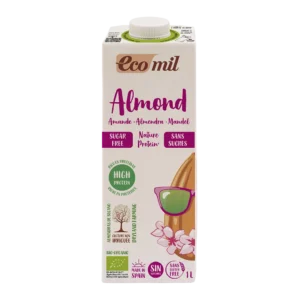 Ecomil Leche de almendra sin azúcares proteina Bio 1 L