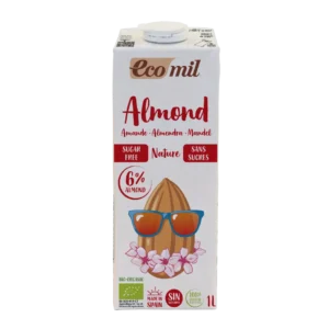Ecomil Leche de almendra sin azúcar Bio 1 L