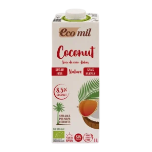 Ecomil Leche de coco sin azúcares Bio 1 L