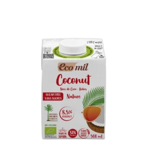 Ecomil Leche de coco sin azúcares Bio 500 ml