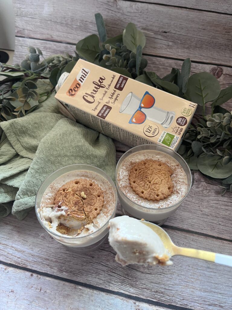 natillas de chufa veganas