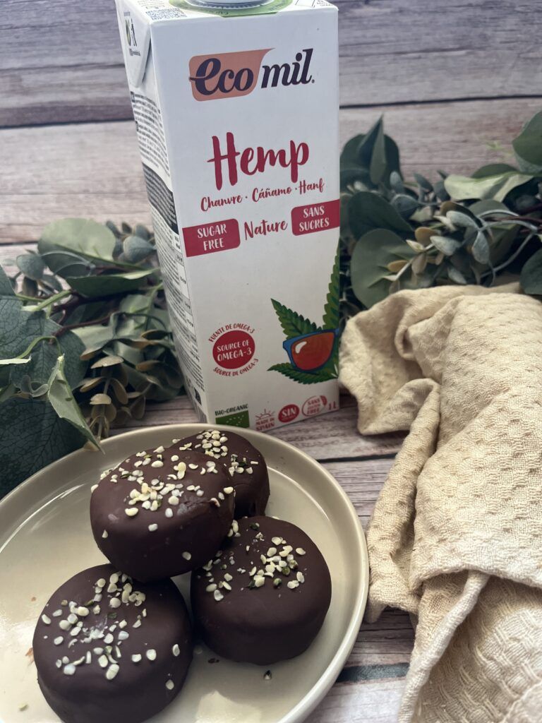 snack proteico de cáñamo vegano